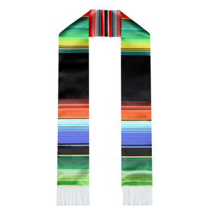 Banda de Graduación Mexicana, Estola Hispana de Graduación, Bufanda de Graduación Mexicana, Banda de Graduación de Sarape Mexicano - Product Image 2