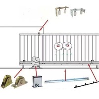Roue de Portail Cantilever Robuste 200kg-450kg pour Rail 50×43mm