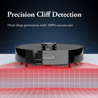 Puissant 3700Pa Robot aspirateur vadrouille maison cartographie nettoyage en profondeur pour tapis de poils d'animaux sol dur évitement d'obstacles pour une utilisation en Garage