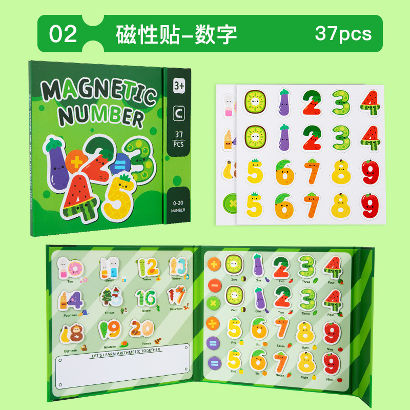 Magnetic stickers-digital cognition