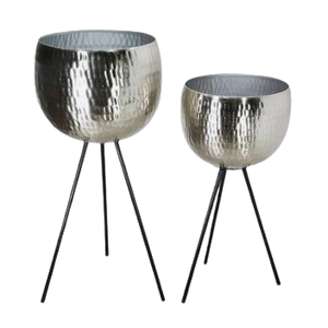 Soporte de Metal de Lujo para Plantas con Juego de 2 Macetas Doradas, Macetas de Interior para Decoración de Sala de Estar, Decoración del Hogar, Maceteros Modernos de Hierro - Product Image 5