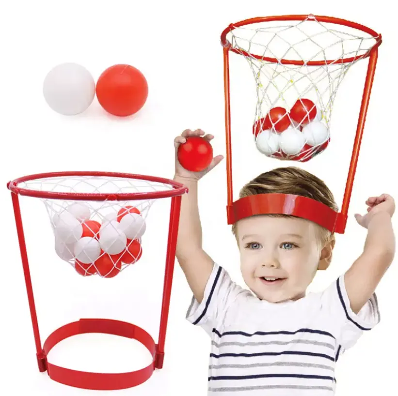 실내 부모-자식 게임 헤드 후프 농구 성인 파티 게임 활동 스포츠 장난감