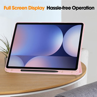 Étui de protection antichoc pour tablette intelligente avec support pliable et porte-stylet pour Samsung Galaxy Tab S11 S10 S9 FE A11 A11 Plus 11 12.4 13