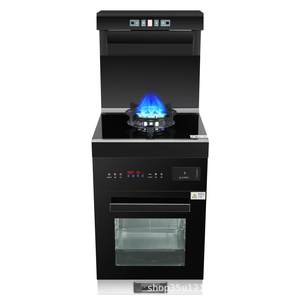 Cuisinière encastrable M1-L201B avec plaque de cuisson à gaz, four vapeur et hotte, verre trempé, allumage électronique, niveau 2 - Product Image 1