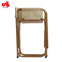 DC-7503-1 Portable Chaise De Camp Pliante Métal Aluminium Finition En Bois pour Jardin En Plein Air De Mariage Chambre Parc Utilisation En Gros