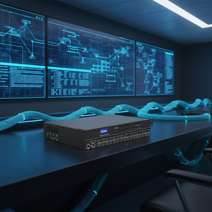 Conmutador de Matriz 4K30 8 Entradas 16 Salidas Personalizado, <span class=keywords><strong>Precio</strong></span> de Fábrica, Conmutador de Matriz 8x16 con HDCP 1.4 y Interfaz Web - Product Image 1