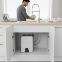 Chauffe-eau électrique intelligent portable 6L au design populaire, petit réservoir d'eau chaude écoénergétique