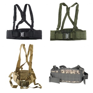Cinturón Táctico Multifuncional de Camuflaje, Cinturón Deportivo de Nailon MOLLE para Exteriores, Soporte Lumbar Ajustable de 100 cm, Diseño Personalizado - Product Image 3