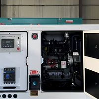Générateur mobile silencieux, boîte insonorisée, démarrage à distance, refroidissement par eau pour moteur 50/60Hz, alimentation de secours extérieure