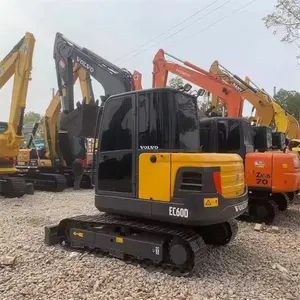 Hot sale Volvo EC60D used mini excavator hydraulic backhoe crawler lowest price