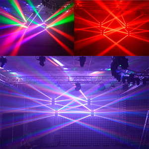 Marslite Professional Wedding Club 6x10W RGBW 4-en-1 Spider Moving Head Beam Light LED Spider Light DJ - Product Image 2