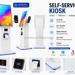 Kiosques de services publics efficaces WUXIN 21,5 pouces, terminaux de libre-service, renouvellement d'identité et demandes de permis, scanner de passeport - Product Image 5
