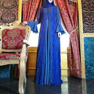 SIPO Embroidery Abaya Dress <b>for</b> <b>Women</b> Party Dress <b>Kaftan</b> Maxi-Muslim Dress Long Sleeve Abaya Dubai Cotton - Product Image 3