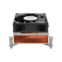 Dissipateur thermique 2U Server CPU Cooler Intel LGA 115X 1356 2011 1200 Ventilateur de soufflage supérieur Double roulements à billes 4pinPWM TDP100W
