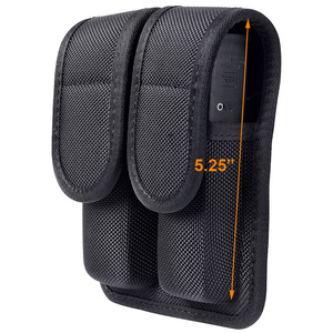 Porta Caricatore Doppio in Nylon di Alta Qualità, Verticale e Orizzontale, per Stoccaggio fino a 2,25 Pollici, da Indossare sulla Cintura per Equipaggiamento di <span class=keywords><strong>Difesa</strong></span> Personale - Product Image 3