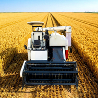 Moissonneuse-batteuse à riz Wishope 100Hp, machine multifonctionnelle pour la récolte complète du riz