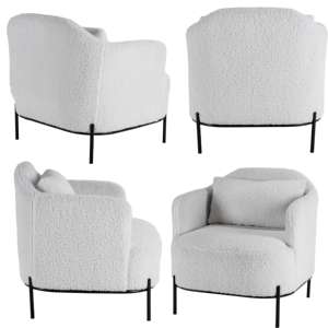 कार्लफोर्ड टफ्फ्टेड आधुनिक फैब्रिक एक्सेंट चेयर सिंगल सोफा फर्नीचर आर्मचेयर सिंगल सोफा फर्नीचर आर्मचेयर - Product Image 3