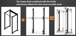 W6153 30'' อุปกรณ์ออกกำลังกายสำหรับฝึกความแข็งแรงแบบมืออาชีพ แร็คพาวเวอร์สควอทแบบมัลติฟังก์ชั่นสำหรับใช้ในเชิงพาณิชย์ - Product Image 4