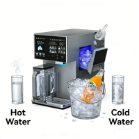 Distributeur d'eau chaude/froide robuste avec compresseur, purificateur RO, écran tactile LED et surveillance TDS, installation facile