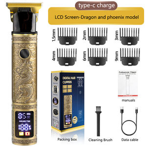 Rasoio e Regolabarba <span class=keywords><strong>Professionale</strong></span> Vintage Serie T9 Tagliacapelli Cordless da <span class=keywords><strong>Uomo</strong></span> e Barbiere con Ricarica USB - Product Image 6