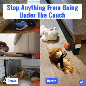 Bloqueador de cama de doble cara autoadhesivo respetuoso con el medio ambiente elástico ajustable debajo del parachoques del sofá para mascotas-Material de poliéster/nailon - Product Image 4