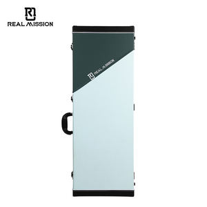 Aurora Real Mission Professionnel Coloré PU Cuir Bois <span class=keywords><strong>Telecaster</strong></span> <span class=keywords><strong>Guitare</strong></span> Cas Personnalisé <span class=keywords><strong>Guitare</strong></span> Électrique Sac Instrument Cas - Product Image 2