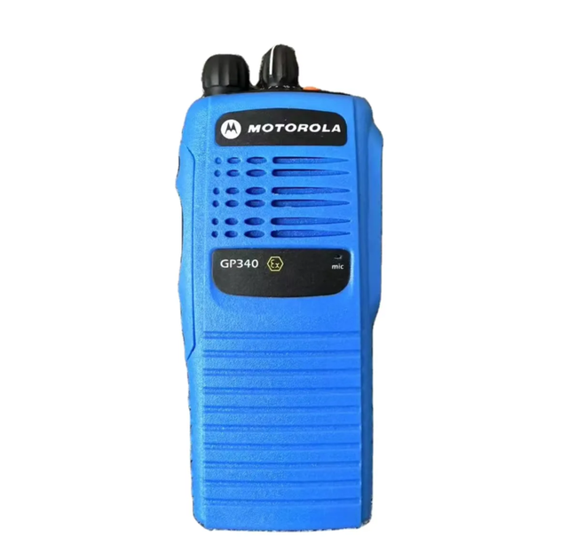 Motorola GP340 Ex ATEX Explosion Proof Walkie Talkie Blue Case Intrinsically Safe Two Way Radio for Oil & Gas