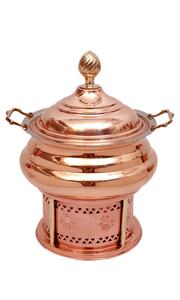 Plato de frotamiento para bodas y fiestas, calentador de comida, servidor de amortiguación, plato de Metal - Product Image 6