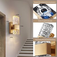 TSINYE appliques murales noir salon chevet or lampe éclairage moderne appliques applique lampes luminaire Pack appliques murales