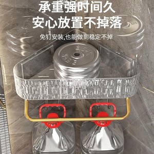 Support de rangement triangulaire d'angle pour salle de bain Bo Mao à ventouse, porte-serviettes sans perçage, en plastique, capacité 3-5 kg - Product Image 4