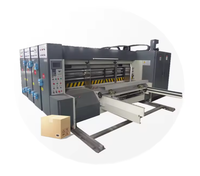 Boîte ondulée automatique flexo 2 couleurs mini imprimante slotter machine à découper pour emballage en carton