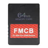 Kartu memori untuk PS2, FMCB V1.966 untuk game USB untuk konsol PS2 gratis McBoot stik memori