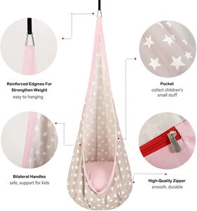 เก้าอี้ชิงช้าทรงกลมสำหรับเด็ก รุ่นสัตว์น่ารัก สไตล์โมเดิร์น พร้อมชุดแขวน สำหรับใช้ภายในและภายนอกอาคาร - Product Image 2