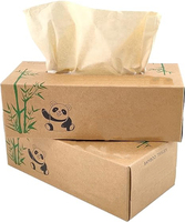 Mouchoirs en papier 3 plis de qualité supérieure en pâte de bois vierge, doux, pour usage domestique, emballage personnalisé, vente directe usine Chine