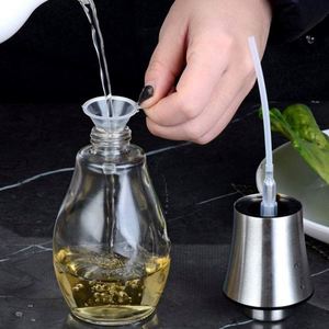 Professional Oil Sprayer for Air Fryer Stainless Steel Glass Olive Oil Mister <b>Bottle</b> for Cooking Baking Grilling BBQ Tools - Product Image 3