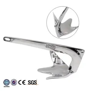 2023 Marine Hardware Boat 316 Stainless Steel Mirror Polished Bruce Style Claw Force Boat Anchor