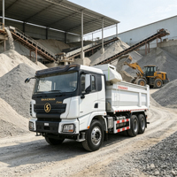 Camion benne robuste Shacman Delong X3000 multi-essieux avec cabine confort pour le transport de marchandises en vrac sur de longues distances