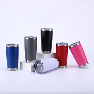 Stainless Steel Tumbler 20oz <b>Double</b> <b>Wall</b> Vacuum Insulated Travel <b>Mug</b> For Outdoor Car Use - Product Image 1