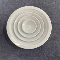 RCD-VC Design moderne, revêtement en poudre blanc, couvercles de ventilation en aluminium, diffuseurs d'air frais ronds pour plafond avec amortisseur