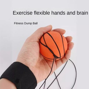 เชือกยางยืดสำหรับข้อมือสำหรับโยนบอล PU สำหรับเด็ก ออกกำลังกายกลางแจ้ง ฟิตเนส ลูกบอลเด้ง - Product Image 3