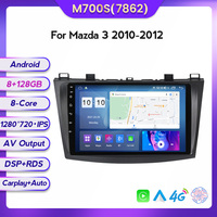 Mekede MS 8-Core 8 + 128GB écran IPS lecteur DVD de voiture vidéo écran monté sur véhicule pour Mazda 3 2010-2012 9 pouces