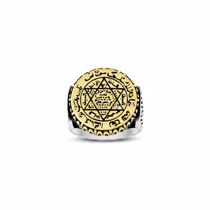 Anillo de Plata de Ley 925 para hombre, diseño de Estrella de David - Product Image 2