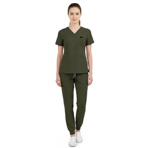 Ensemble de blouses médicales multicolores avec un design facile d'entretien <span class=keywords><strong>pour</strong></span> <span class=keywords><strong>les</strong></span> infirmières, <span class=keywords><strong>les</strong></span> médecins et <span class=keywords><strong>les</strong></span> aidants - Product Image 3