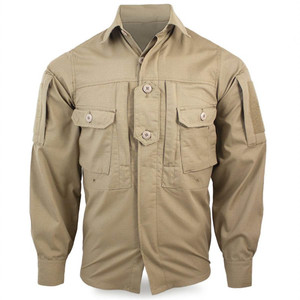 Chemise de travail décontractée pour homme, légère, 100 % coton, manches longues, boutonnée, grande taille, respirante, anti-rétrécissement, anti-boulochage, avec <span class=keywords><strong>Verco</strong></span> - Product Image 1
