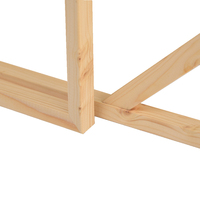 Kit de cadres en toile carrés en bois amovibles à assembler, barres de tension de 5 pouces, imperméables et écologiques pour peintures à l'huile et affiches