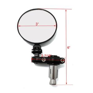 Mocell New Universal 360 Rotate Adjustable Handlebar Side Folding Rearview <b>Mirror</b> 12-Month Warranty Fit MTB Bicycle <b>Motorcycle</b> - Product Image 5