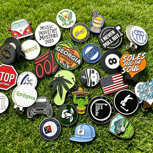 Marqueurs de balle de <span class=keywords><strong>golf</strong></span> en alliage de zinc, personnalisés, luxueux, durables et imperméables, directement de l'usine - Product Image 4