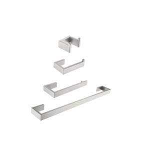 Juego de accesorios de baño de acero inoxidable de 4 piezas DB Luxury, Material de cobre con acabado de níquel/latón/cromo para cocina y uso doméstico - Product Image 1