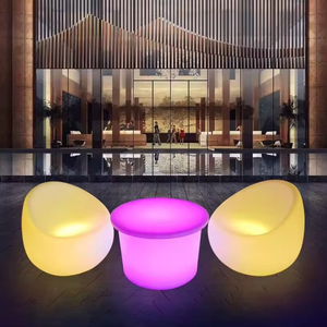 Tables de bar modernes éclairées par LED, mobilier <span class=keywords><strong>d</strong></span>'intérieur et <span class=keywords><strong>d</strong></span>'extérieur pour la maison, l'hôtel, le centre commercial, le KTV, les fêtes, les salles, disponible en acrylique - Product Image 5