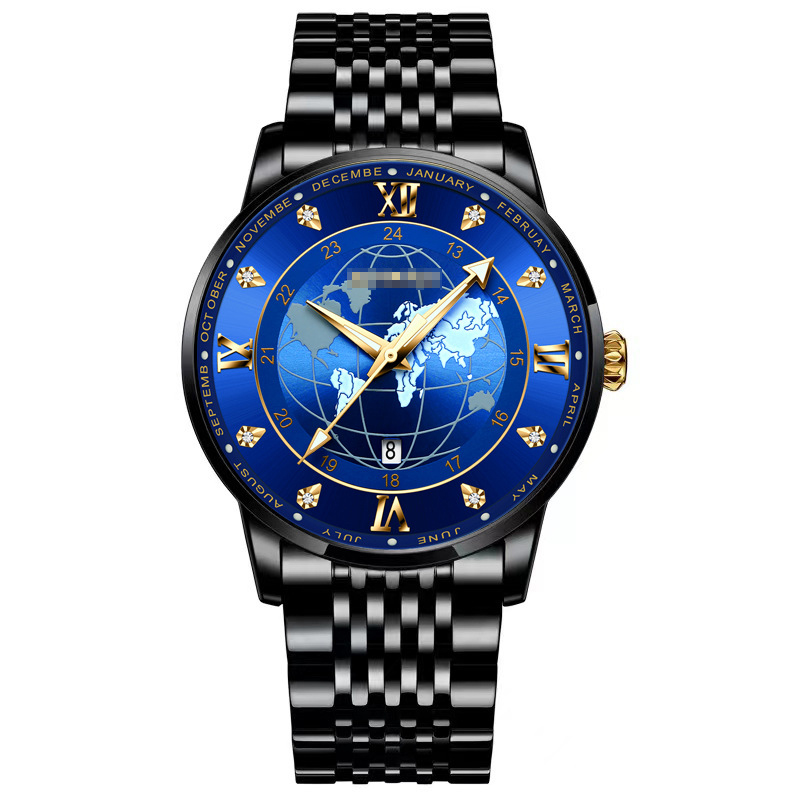 Men's Earth Star Luminous Fashion Watch - Authentic Bow Buckle